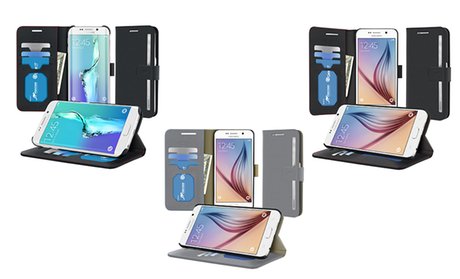 Clearance: rooCASE Wallet Case for Galaxy S6 or S6 Edge Plus