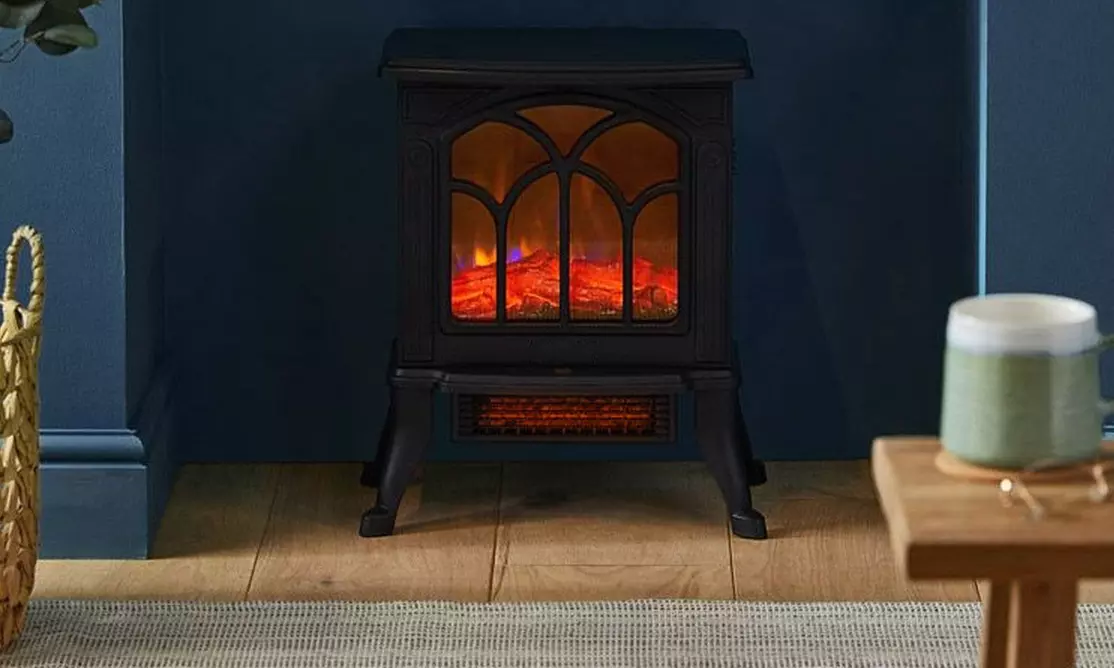 Wintem Retro-Elektrokamin „Persephone“ mit Flammen-Effekt