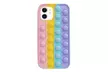 Coque en silicone avec bulles "Push and Pop" compatible avec iPhone®, modèle au choix - Second Medium
