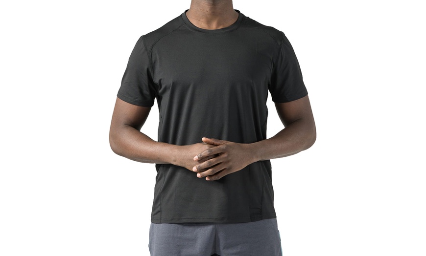 Image 3: Blu Apparel Men's Dry Fit Moisture Wicking Activewear T-Shirts