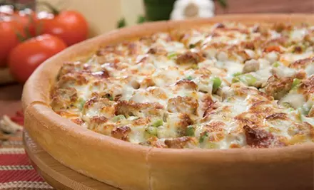 Pizza and Drinks at Godfather’s Pizza in Grimes Plaza (Up to 52% Off). Two Options Available. - Primary Image