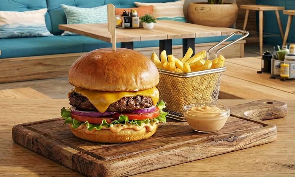 Burger nach Wahl mit Fries für 2 oder 4 Personen