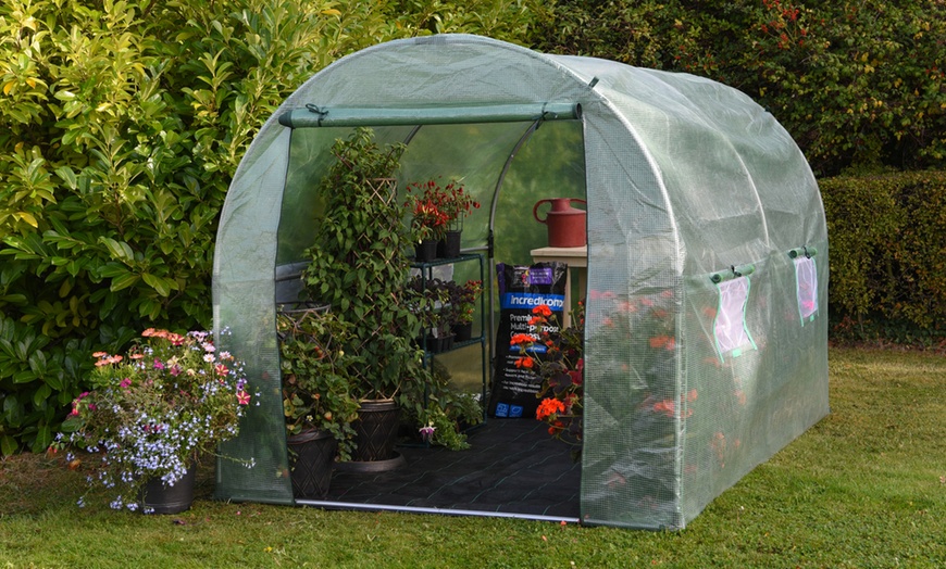 Image 1: Garden Gear 3m x 2m Polytunnel with Optional Spare Cover