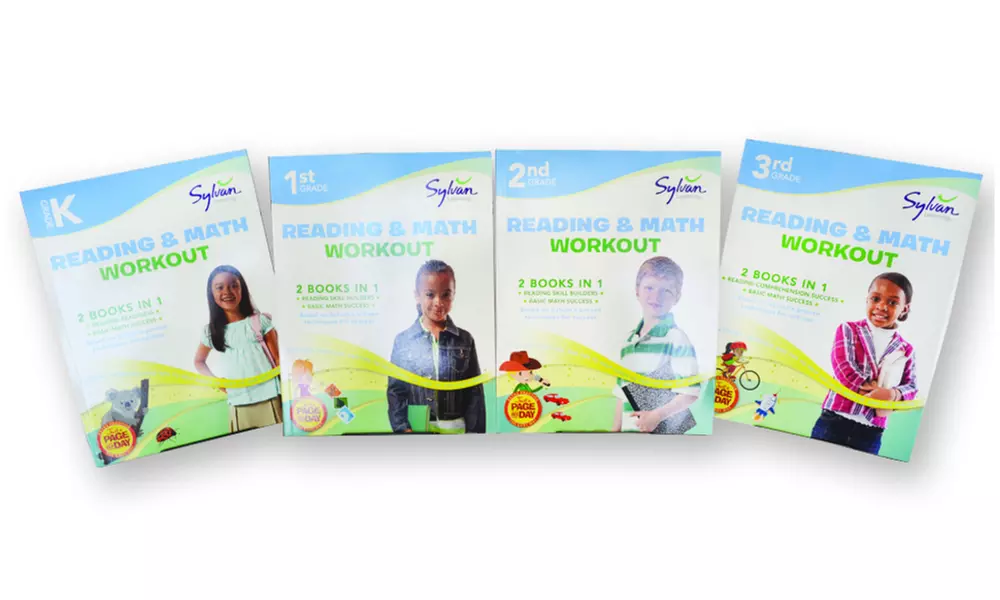 Sylvan Reading and Math Learning Books (4-Pack) - Primary Image