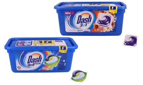 Capsule Dash per 90 lavaggi, disponibili in 6 fragranze