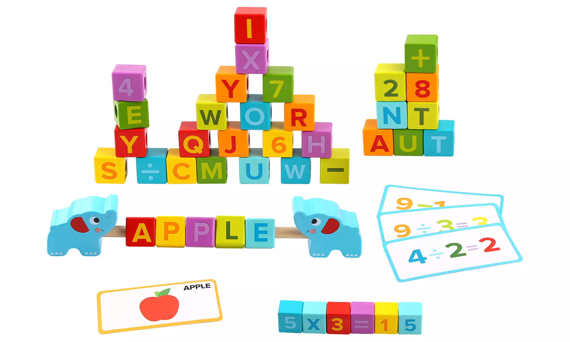 Jeu éducatif 3en1 inspiré de la méthode Montessori Tooky Toy - Primary Image