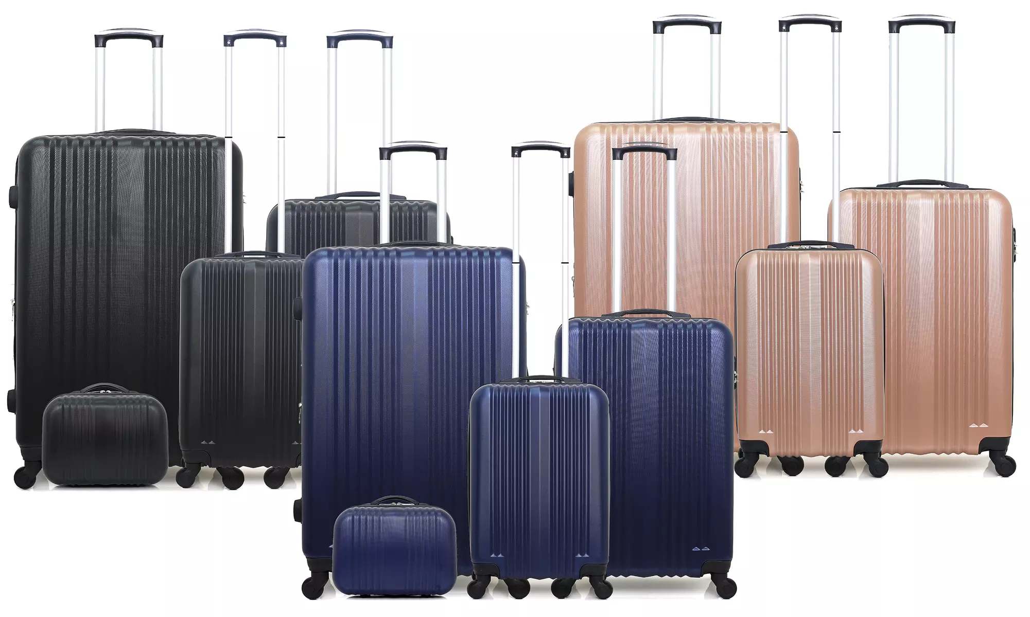 Set 3 valises et vanity case en ABS, collection Lipari-C - Primary Image