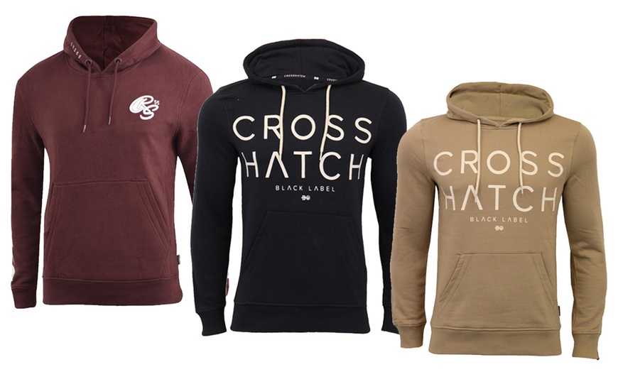 Image 1: Crosshatch Pullover Hoodie