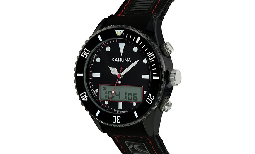 Image 2: Kahuna Black Dial Wrist Watch