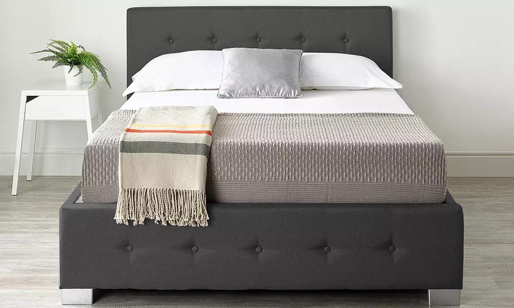 Fabric Ottoman Storage Bed with Optional Mattress