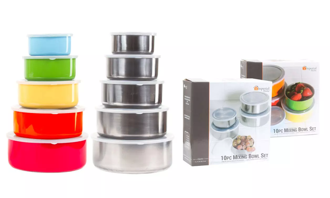 Stainless Steel Storage Container Set (10-Piece) - Primary Image