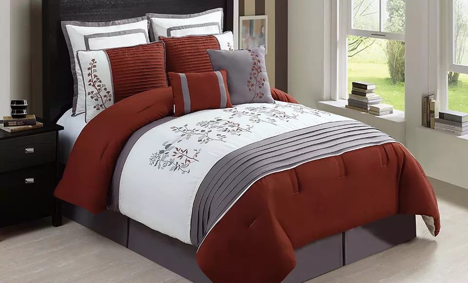 Alexandra 8-Piece Oversized Comforter Set - Primary Image