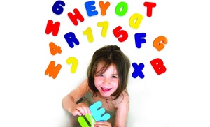 One, Two or Four 36-Piece Bath Numbers and Letters Sets