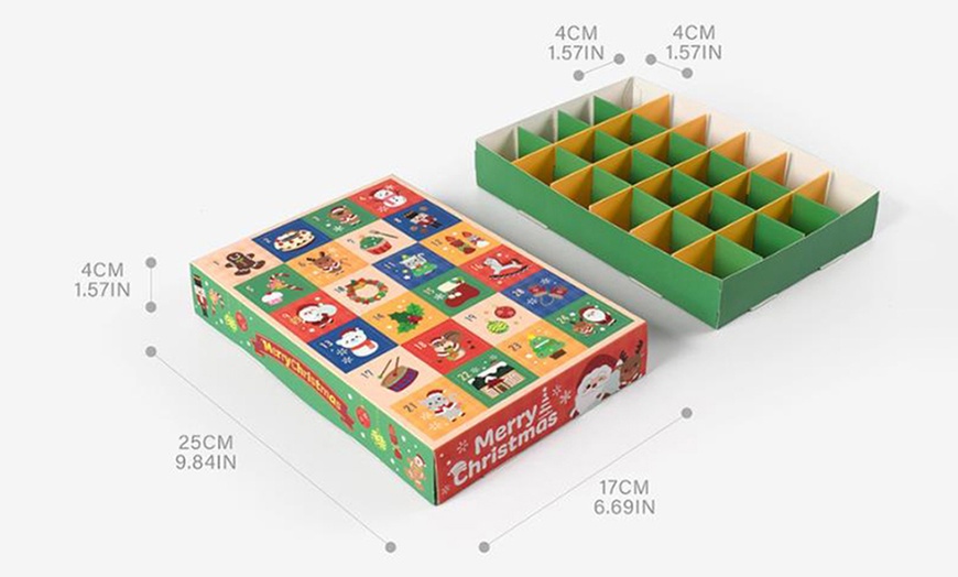 Image 9: 5Pcs Empty Christmas Advent Calendar Boxes