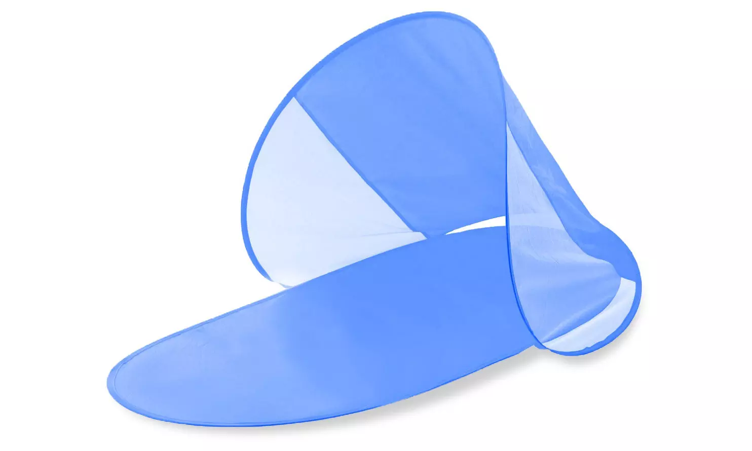 Tapis de plage avec parasol à structure escamotable