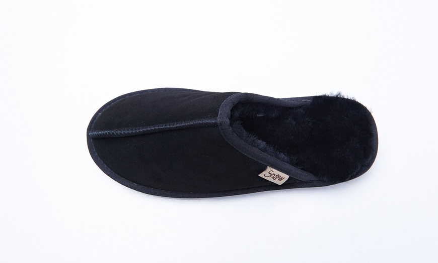 Image 7: Men's Sheepskin Slippers