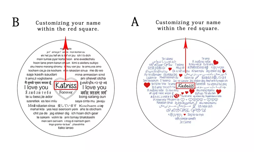 Halskette mit Projektion