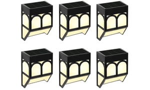 Up to Six Packs of Benross Solar-Powered Fence Lights