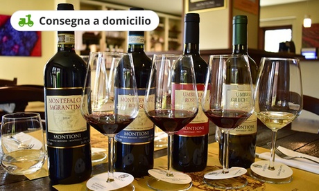 Box da 6 bottiglie di vino e olio di Montioni Frantoio e Cantina (sconto fino a 23%). Consegna a domicilio