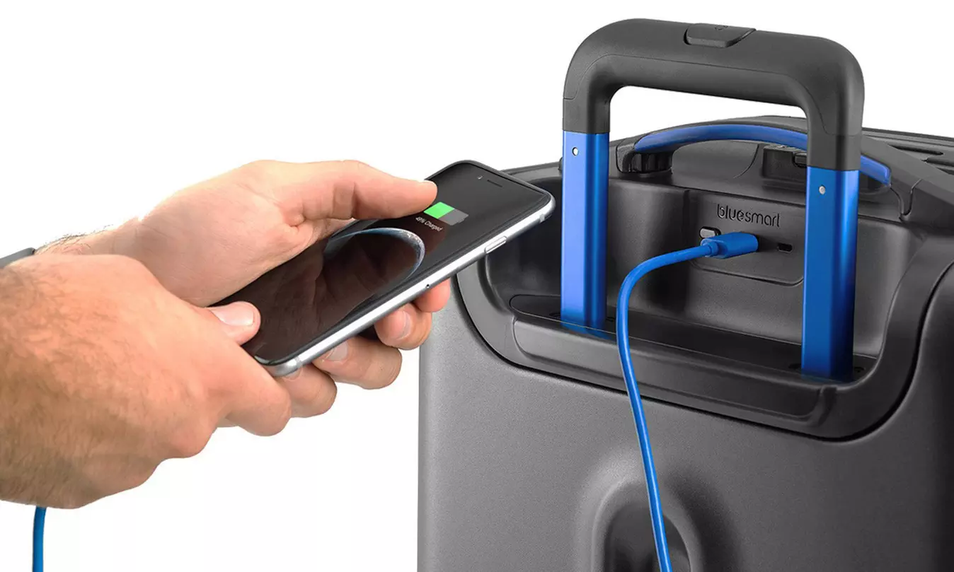 Bluesmart One Carry-On Smart Luggage with Built-in Phone Charger - Primary Image