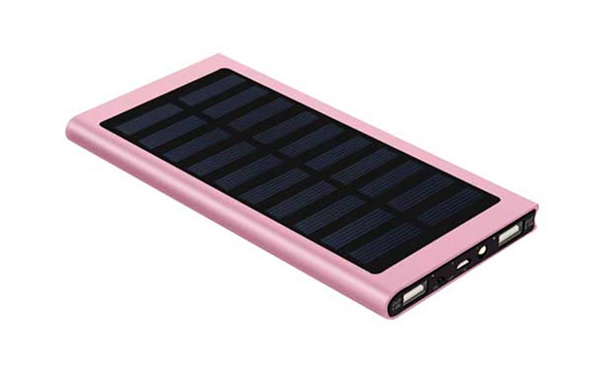 Image 4: Solar Panel Power Bank 10000mAh