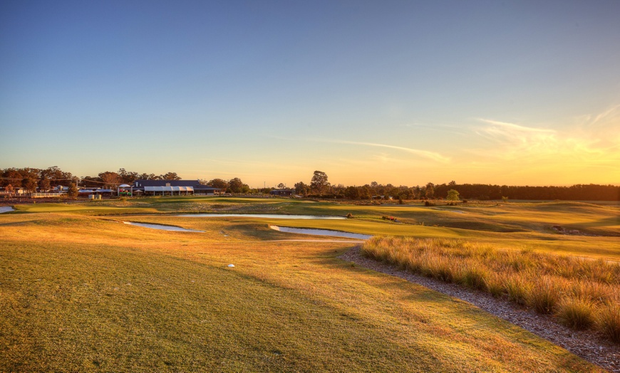 Image 1: 18 Holes of Golf + Meal for 2