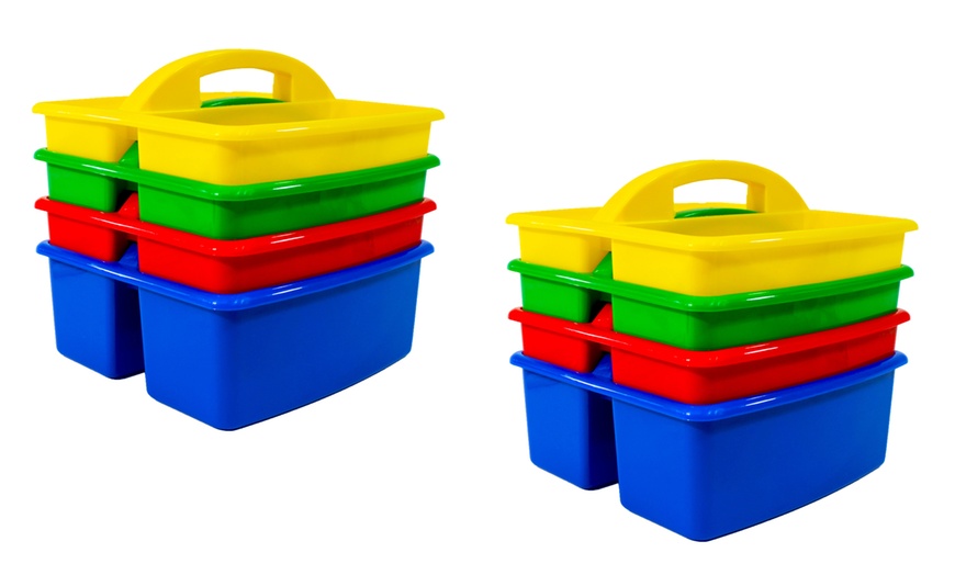 Image 6: Stackable Desktop Storage Caddies