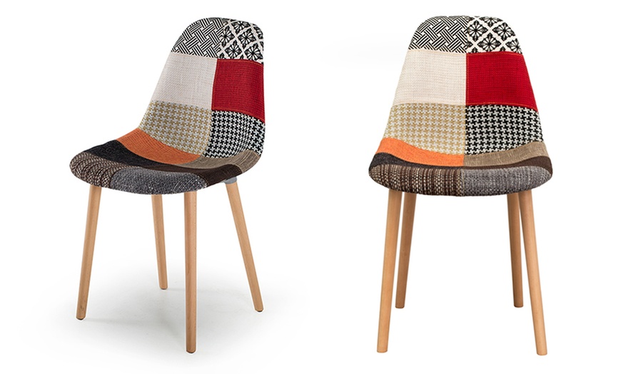 Image 3: Patchwork Dining Chairs