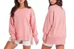 Sweatshirt ample avec fente latérale pour femme, taille et coloris au choix - Image 6