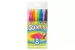1 ou 2 paquets de 8 ou 12 crayons de couleur parfumés de la marque Scentos - Second Medium