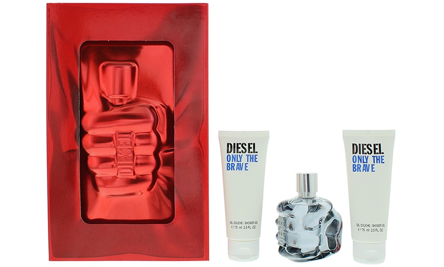 Image 1: Diesel Only The Brave Eau De Toilette Gift Set, 75ml