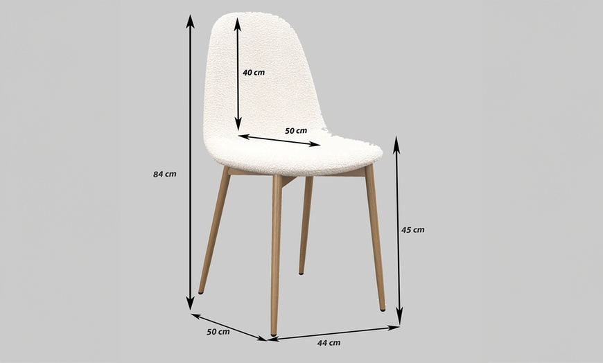 Image 6: Set van 4 eetkamerstoelen 'Patty'