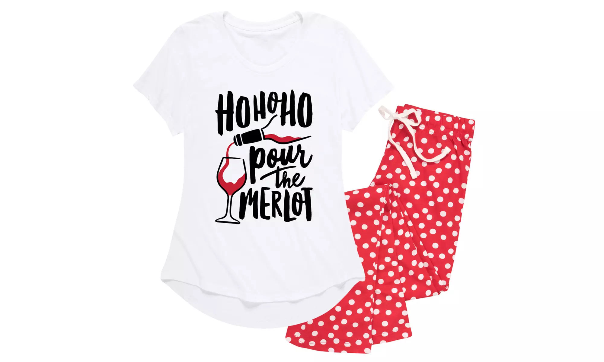 Women's Christmas Flannel and Cotton Pajamas. Plus Sizes Available. - Second Medium