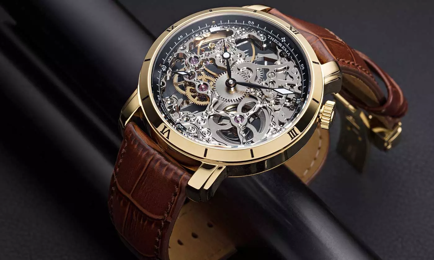 Men's Theorema Rio Skeleton Watch With Free Delivery - Primary Image