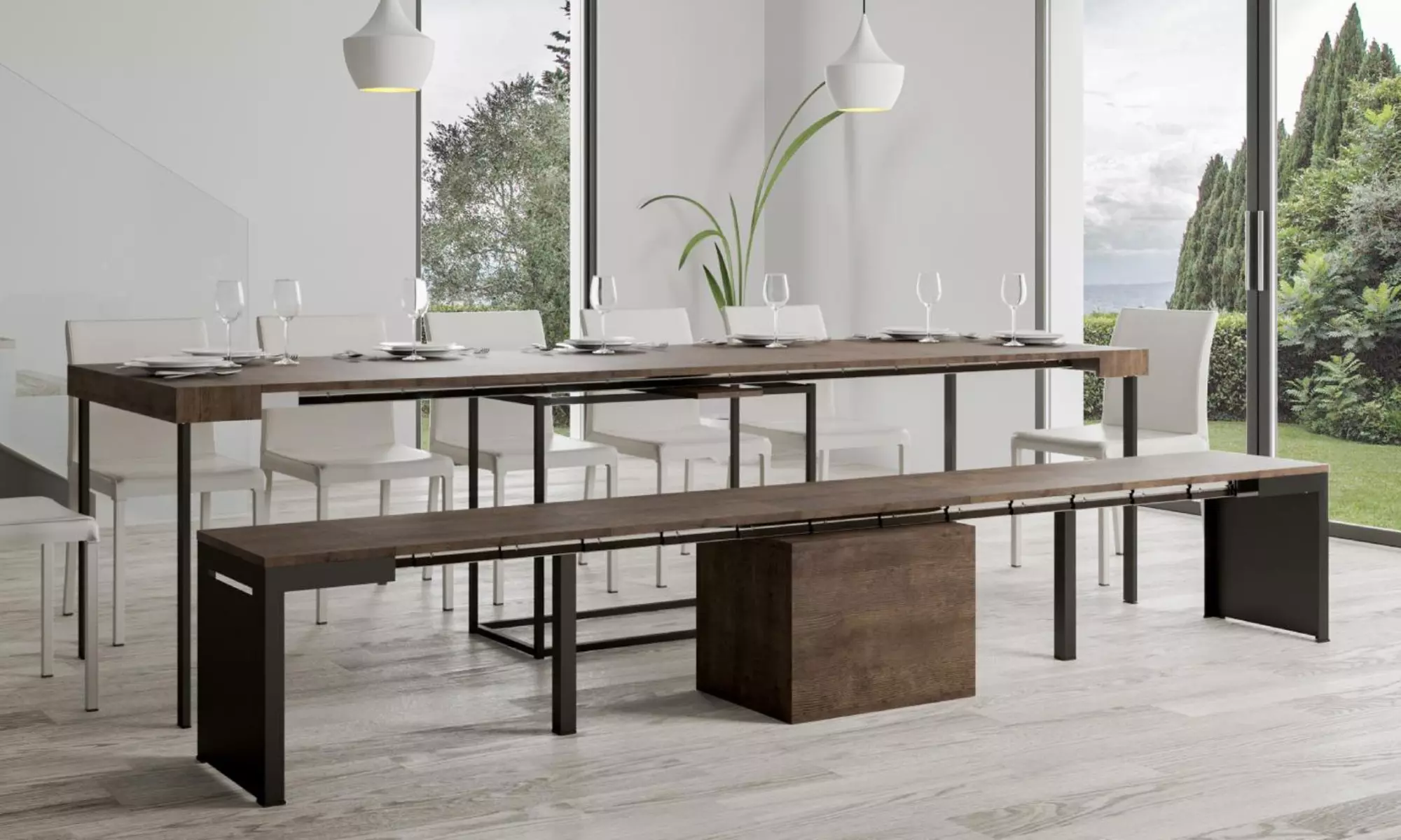 Uitschuifbare bank 'Walk'