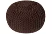100% Cotton Hand-Knitted Pouffe in Choice of Colour - Second Medium