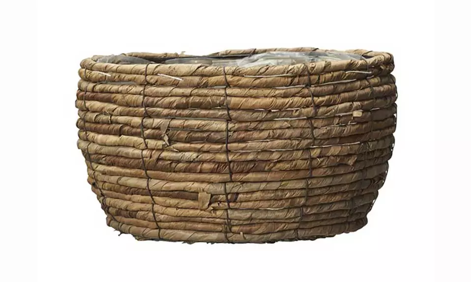 3er-Set Pflanzen-Übertöpfe in Rattan-Optik - Second Medium