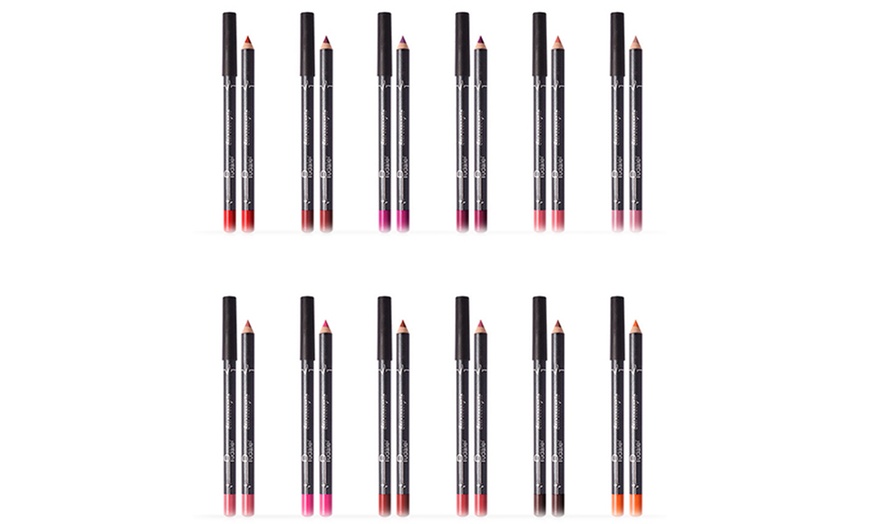 Image 3: 12-Colour Lip Liner Pencil Set