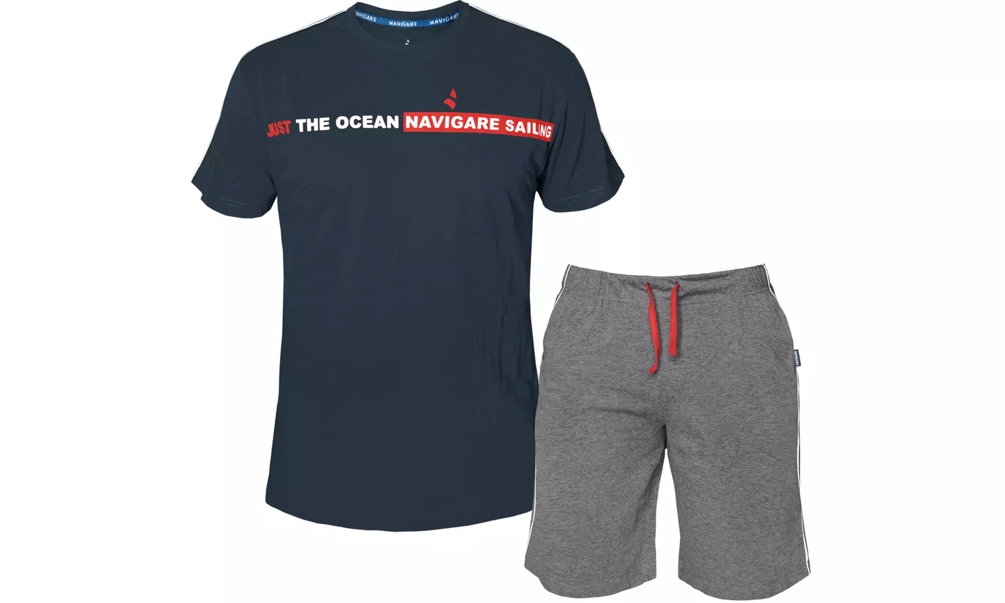 Pigiama completo homewear da uomo Navigare in cotone