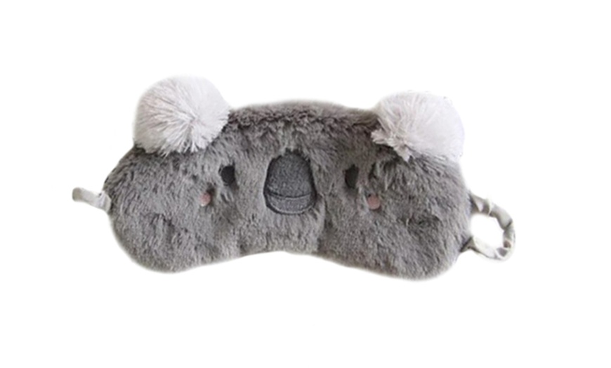 Image 4: Furry Animal Sleep Mask