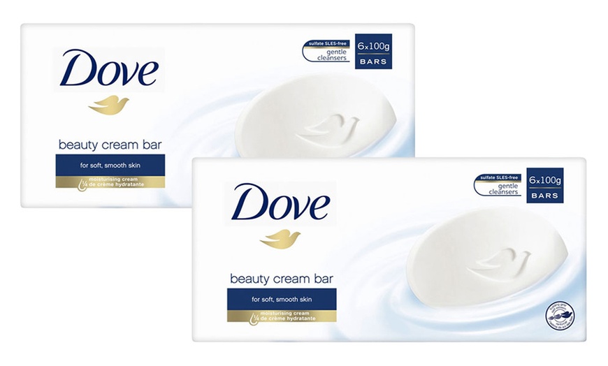 Image 3: 6 or 12 Dove Original Beauty Cream Bars 100g