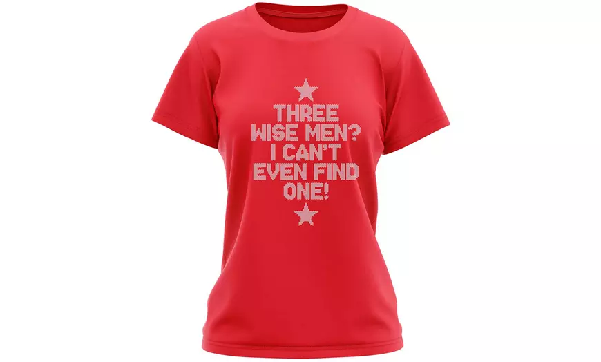 Image 20: T-shirts met kerstslogan