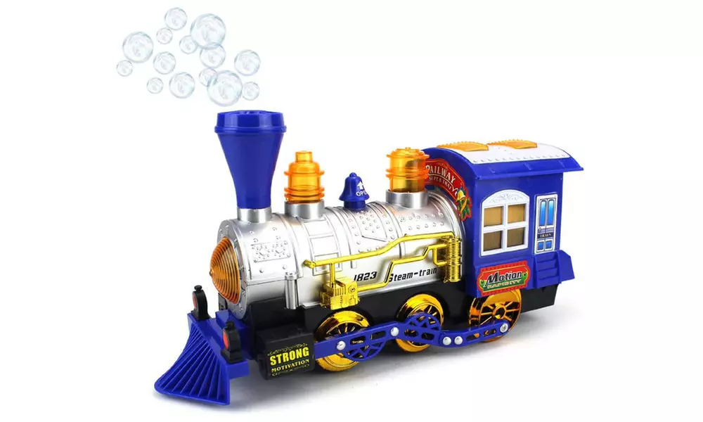 Kids Bubble Blowing Steam Train Locomotive - Primary Image