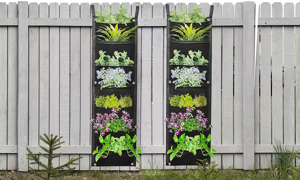 1 o 2 fioriere verticali da appendere con 7 tasche e con spedizione gratuita - Image 4