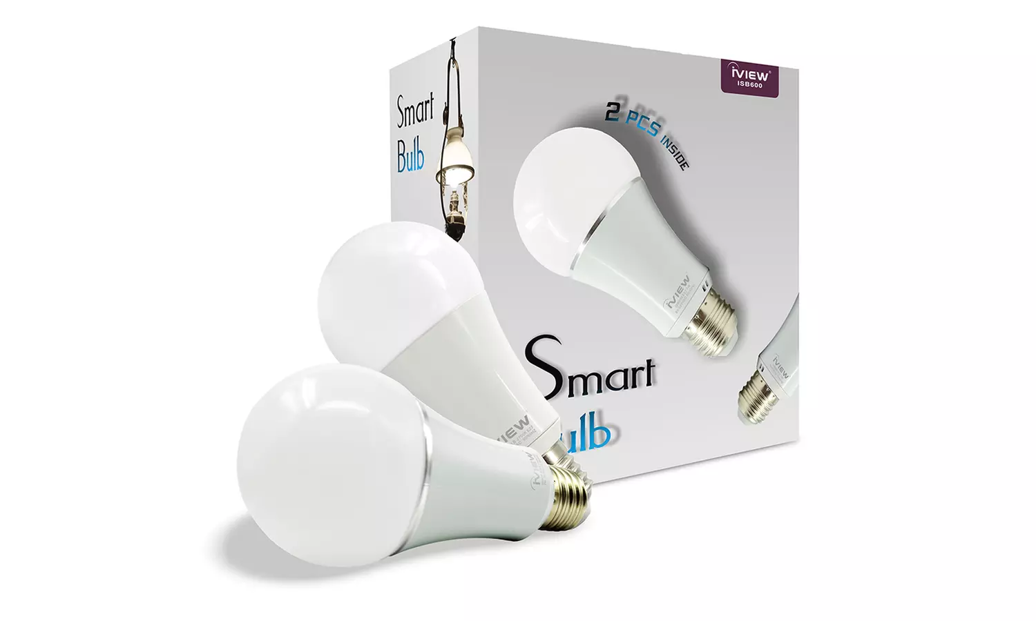 iView WiFi Multi-Color Smart LED Dimmable 7W Light Bulb, Alexa & Google Assistant Compatible (1- or 2-Pack) - Second Medium