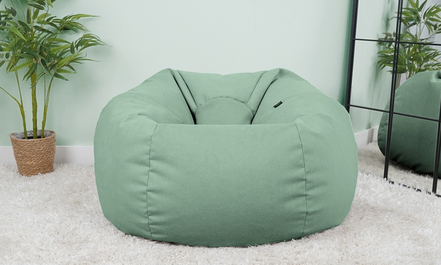 Image 12: Rucomfy Large Machine Washable Adults Beanbags with Filling