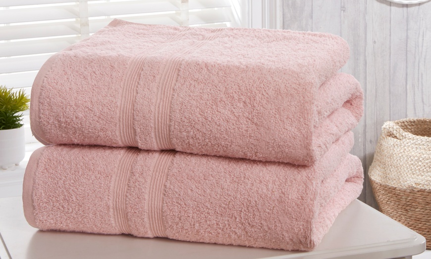 Image 4: 2pc 500gsm Luxurious Camden Bath Sheets