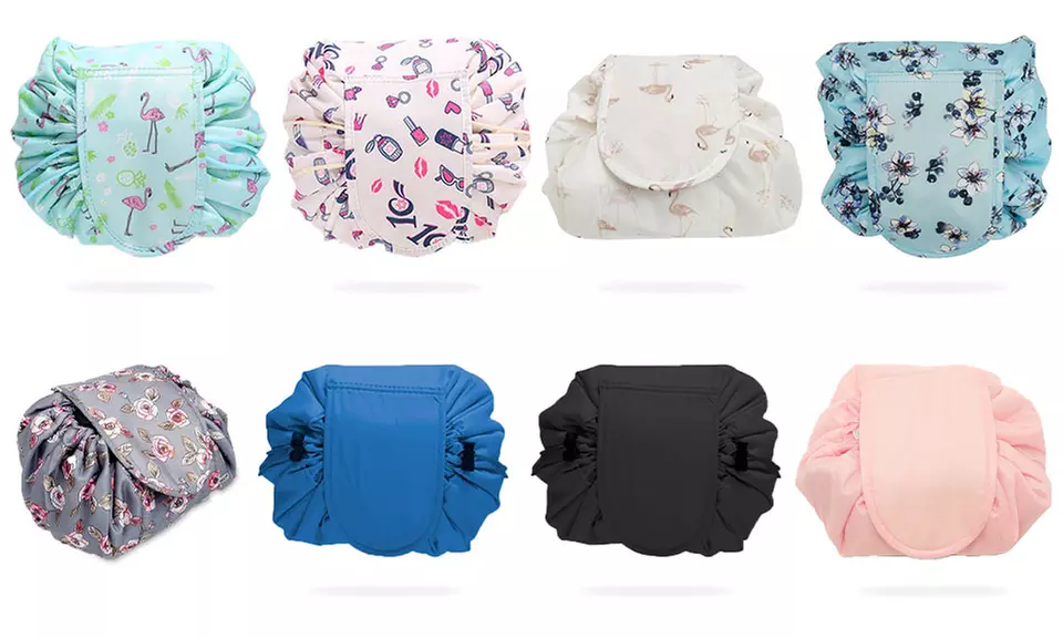 One or Two Travel Cosmetic Drawstring Bags - Primary Image