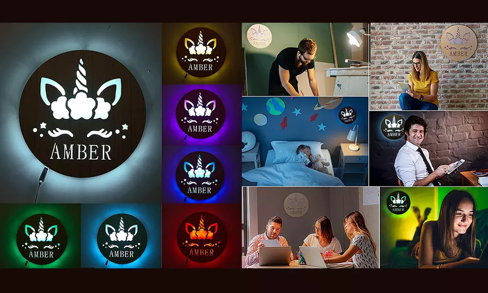 Personalisiertes Namens-Wandlicht