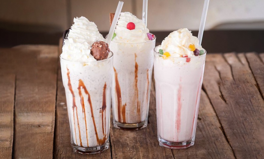 Image 3: Burger, Chips and Milkshake